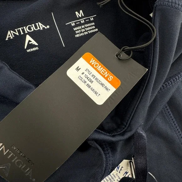 New York Yankees‎ Antigua Womens Navy Blue Wildcard Pant Joggers Medium - Picture 5 of 8